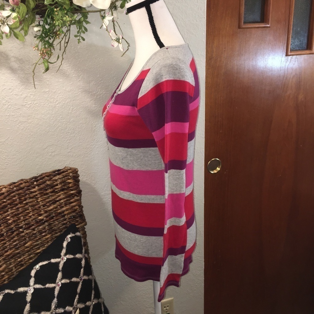 Old Navy striped thermal top - Picture 2 of 5